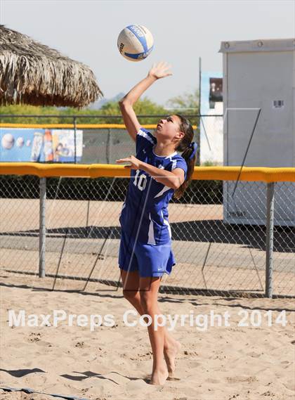 Thumbnail 3 in Queen Creek vs. Xavier College Prep (AIA D1 Semifinal) photogallery.