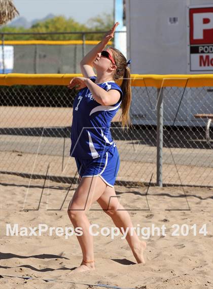 Thumbnail 3 in Queen Creek vs. Xavier College Prep (AIA D1 Semifinal) photogallery.