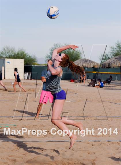 Thumbnail 1 in Queen Creek vs. Xavier College Prep (AIA D1 Semifinal) photogallery.