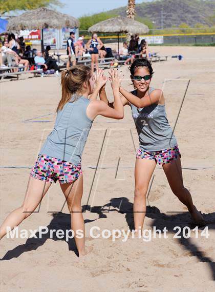 Thumbnail 3 in Queen Creek vs. Xavier College Prep (AIA D1 Semifinal) photogallery.