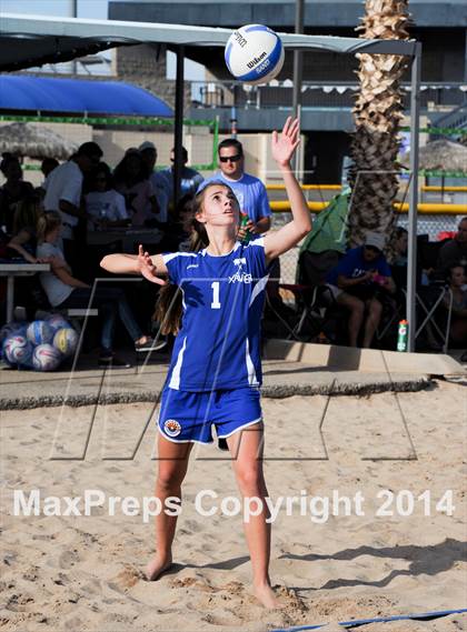 Thumbnail 2 in Queen Creek vs. Xavier College Prep (AIA D1 Semifinal) photogallery.