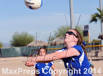 Thumbnail 2 in Queen Creek vs. Xavier College Prep (AIA D1 Semifinal) photogallery.