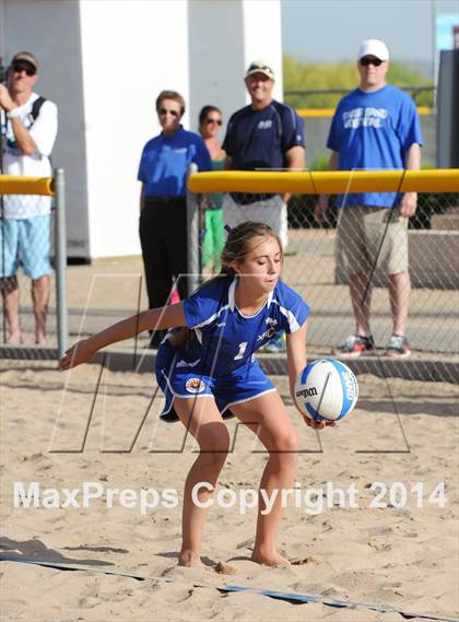 Thumbnail 3 in Queen Creek vs. Xavier College Prep (AIA D1 Semifinal) photogallery.