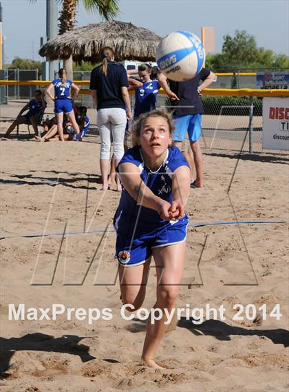 Thumbnail 3 in Queen Creek vs. Xavier College Prep (AIA D1 Semifinal) photogallery.