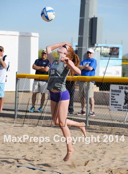 Thumbnail 3 in Queen Creek vs. Xavier College Prep (AIA D1 Semifinal) photogallery.