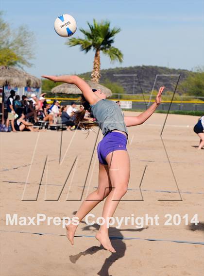 Thumbnail 1 in Queen Creek vs. Xavier College Prep (AIA D1 Semifinal) photogallery.