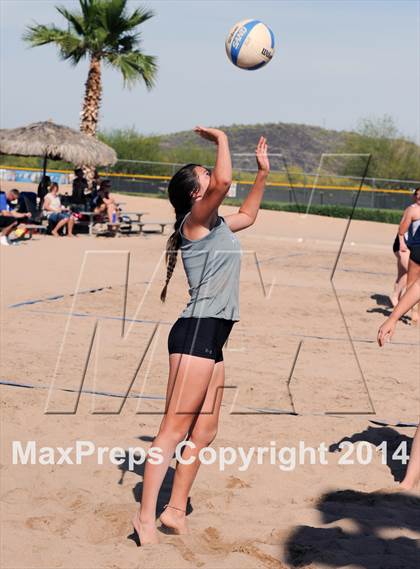 Thumbnail 2 in Queen Creek vs. Xavier College Prep (AIA D1 Semifinal) photogallery.