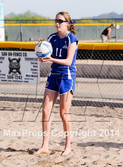 Thumbnail 2 in Queen Creek vs. Xavier College Prep (AIA D1 Semifinal) photogallery.