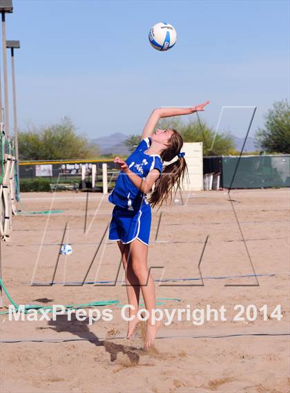 Thumbnail 1 in Queen Creek vs. Xavier College Prep (AIA D1 Semifinal) photogallery.