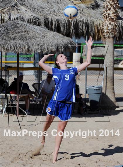 Thumbnail 2 in Queen Creek vs. Xavier College Prep (AIA D1 Semifinal) photogallery.