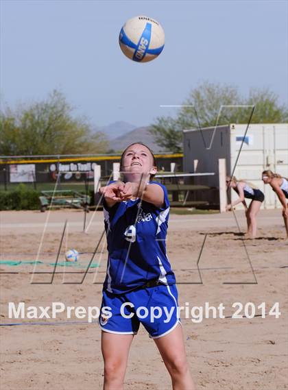 Thumbnail 1 in Queen Creek vs. Xavier College Prep (AIA D1 Semifinal) photogallery.