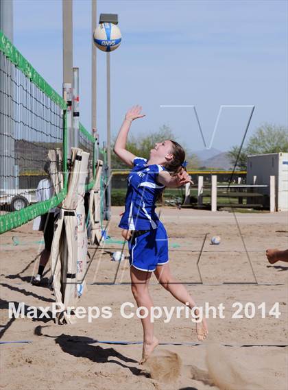 Thumbnail 3 in Queen Creek vs. Xavier College Prep (AIA D1 Semifinal) photogallery.