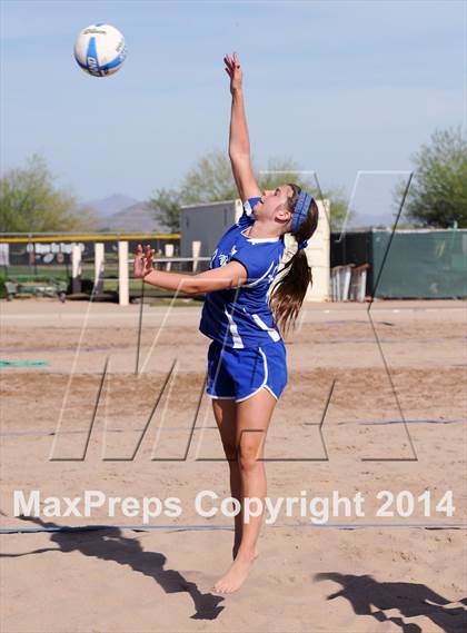 Thumbnail 1 in Queen Creek vs. Xavier College Prep (AIA D1 Semifinal) photogallery.