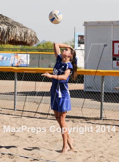 Thumbnail 1 in Queen Creek vs. Xavier College Prep (AIA D1 Semifinal) photogallery.