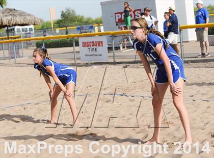 Thumbnail 3 in Queen Creek vs. Xavier College Prep (AIA D1 Semifinal) photogallery.