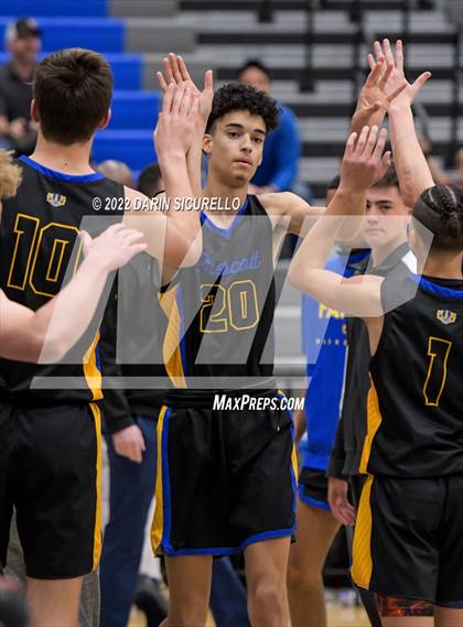 Thumbnail 2 in Prescott vs Mesquite (AIA 4A Round 1 Playoff) photogallery.