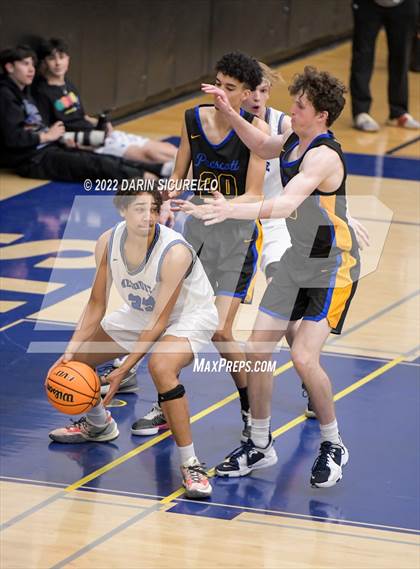 Thumbnail 3 in Prescott vs Mesquite (AIA 4A Round 1 Playoff) photogallery.
