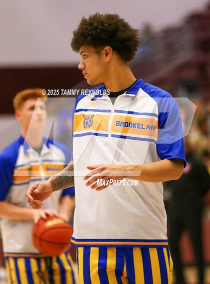 Thumbnail 2 in Brookeland vs. Perrin-Whitt (UIL Basketball 1A D1 Regional Final) photogallery.