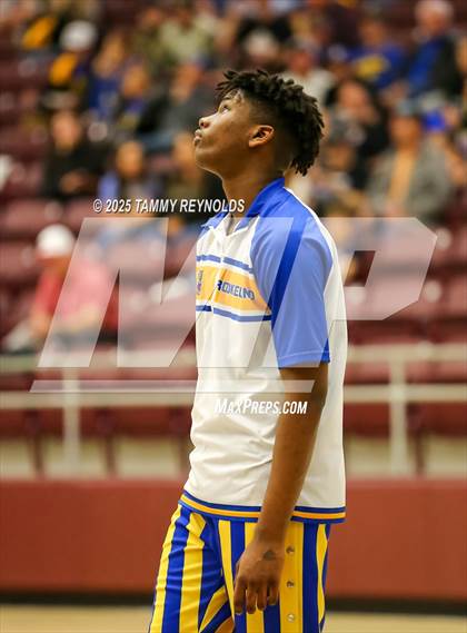 Thumbnail 3 in Brookeland vs. Perrin-Whitt (UIL Basketball 1A D1 Regional Final) photogallery.