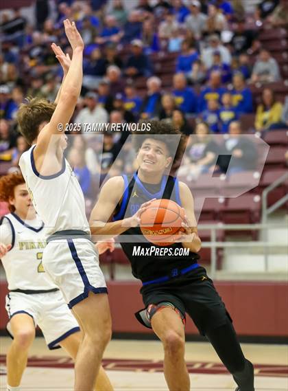 Thumbnail 1 in Brookeland vs. Perrin-Whitt (UIL Basketball 1A D1 Regional Final) photogallery.