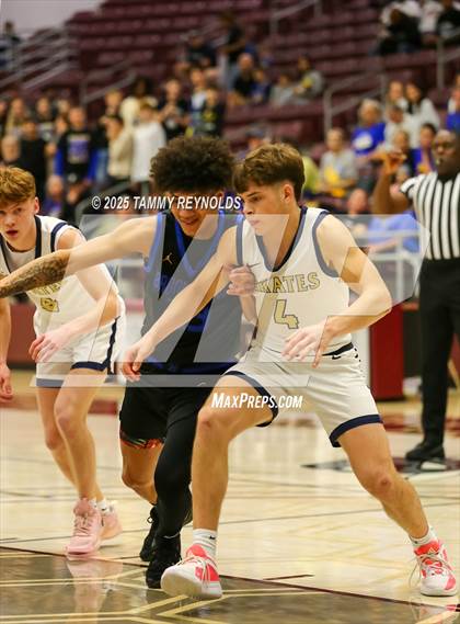 Thumbnail 2 in Brookeland vs. Perrin-Whitt (UIL Basketball 1A D1 Regional Final) photogallery.