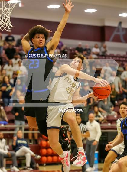 Thumbnail 2 in Brookeland vs. Perrin-Whitt (UIL Basketball 1A D1 Regional Final) photogallery.