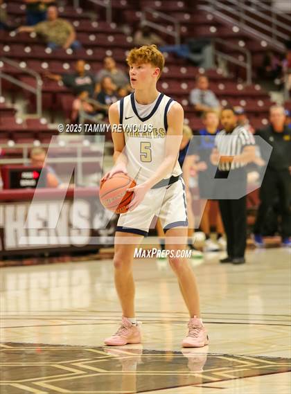 Thumbnail 2 in Brookeland vs. Perrin-Whitt (UIL Basketball 1A D1 Regional Final) photogallery.
