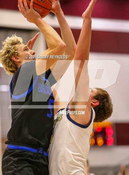 Thumbnail 3 in Brookeland vs. Perrin-Whitt (UIL Basketball 1A D1 Regional Final) photogallery.