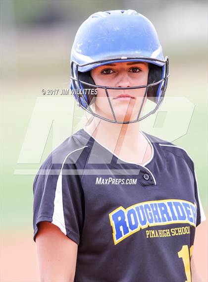 Thumbnail 1 in Florence vs. Pima (Chandler Prep Softball Classic)  photogallery.
