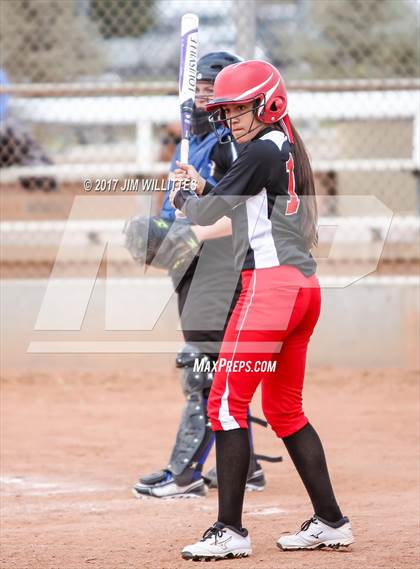 Thumbnail 3 in Florence vs. Pima (Chandler Prep Softball Classic)  photogallery.