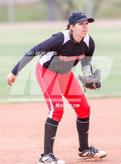 Thumbnail 2 in Florence vs. Pima (Chandler Prep Softball Classic)  photogallery.