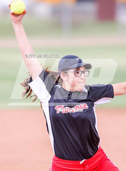 Thumbnail 3 in Florence vs. Pima (Chandler Prep Softball Classic)  photogallery.