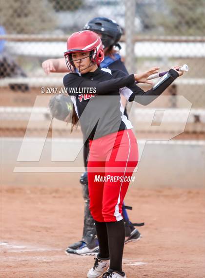 Thumbnail 2 in Florence vs. Pima (Chandler Prep Softball Classic)  photogallery.