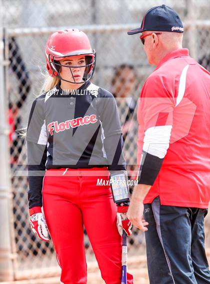 Thumbnail 2 in Florence vs. Pima (Chandler Prep Softball Classic)  photogallery.