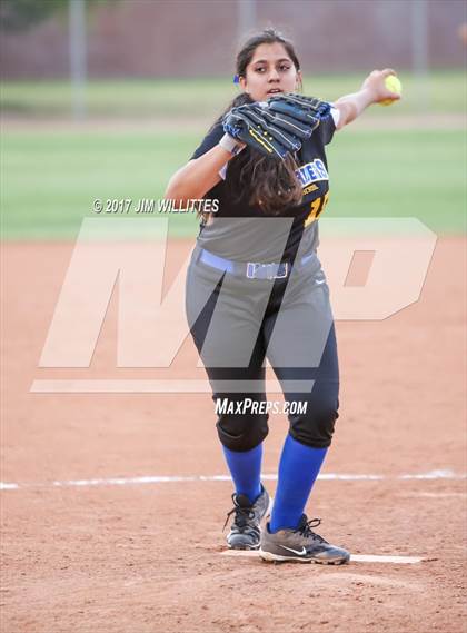 Thumbnail 1 in Florence vs. Pima (Chandler Prep Softball Classic)  photogallery.