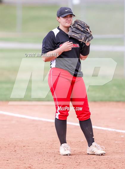 Thumbnail 1 in Florence vs. Pima (Chandler Prep Softball Classic)  photogallery.
