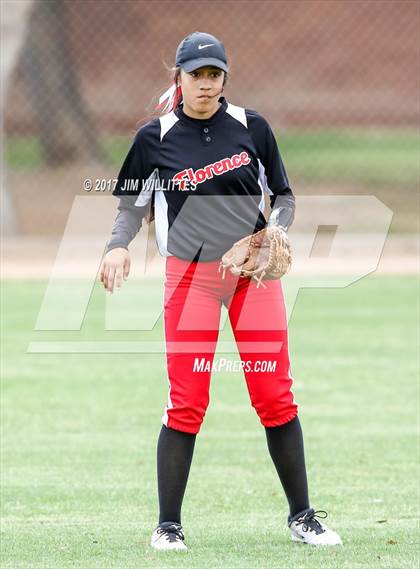 Thumbnail 2 in Florence vs. Pima (Chandler Prep Softball Classic)  photogallery.