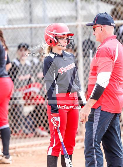 Thumbnail 3 in Florence vs. Pima (Chandler Prep Softball Classic)  photogallery.