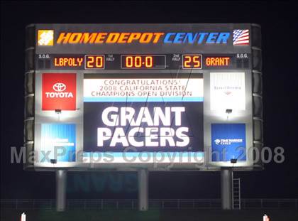 Thumbnail 1 in Grant vs. Poly (CIF State Open Bowl Final) photogallery.