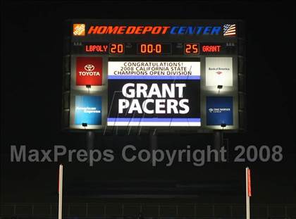 Thumbnail 3 in Grant vs. Poly (CIF State Open Bowl Final) photogallery.