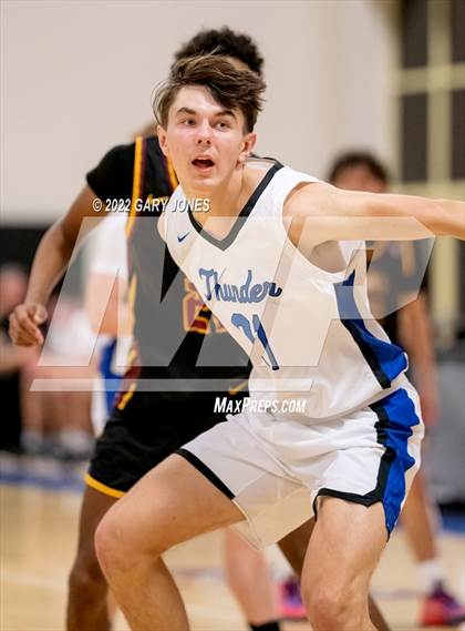 Thumbnail 2 in Clovis West vs Rocklin (NorCal Tip-Off Final) photogallery.