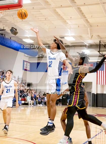 Thumbnail 1 in Clovis West vs Rocklin (NorCal Tip-Off Final) photogallery.