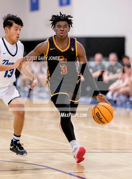 Thumbnail 1 in Clovis West vs Rocklin (NorCal Tip-Off Final) photogallery.