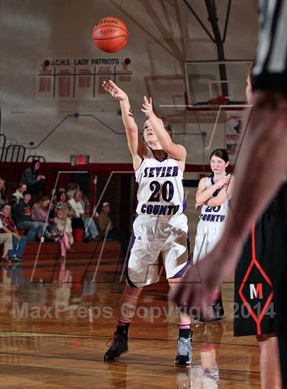 Thumbnail 1 in Sevier County vs  Morristown-Hamblen East (TSSAA D2-AAA District Quarterfinals) photogallery.