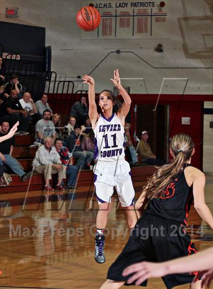 Thumbnail 1 in Sevier County vs  Morristown-Hamblen East (TSSAA D2-AAA District Quarterfinals) photogallery.