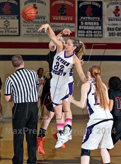 Thumbnail 1 in Sevier County vs  Morristown-Hamblen East (TSSAA D2-AAA District Quarterfinals) photogallery.