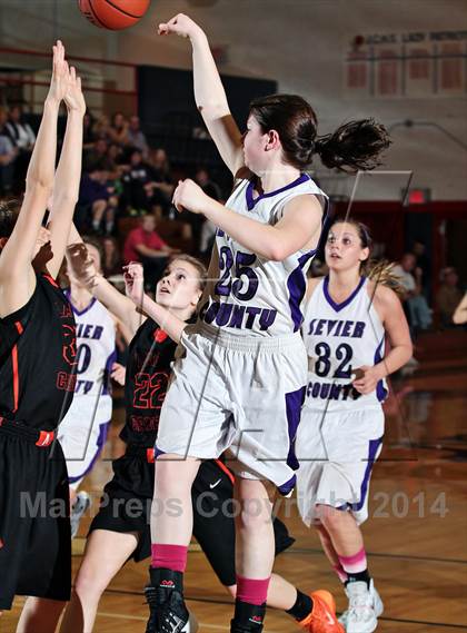 Thumbnail 1 in Sevier County vs  Morristown-Hamblen East (TSSAA D2-AAA District Quarterfinals) photogallery.
