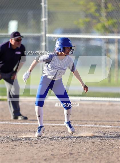 Thumbnail 1 in Bingham vs. Skyridge. (UHSAA 6A Softball Championships Bracket 2 - Round 2) photogallery.