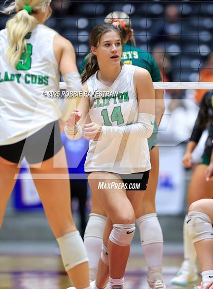 Thumbnail 3 in Clifton vs. Boyd (UIL 3A D2 Volleyball Final) photogallery.