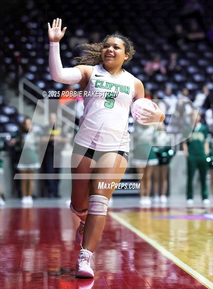 Thumbnail 3 in Clifton vs. Boyd (UIL 3A D2 Volleyball Final) photogallery.